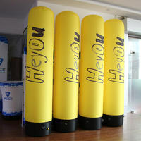 Air tight inflatable tube with LED light