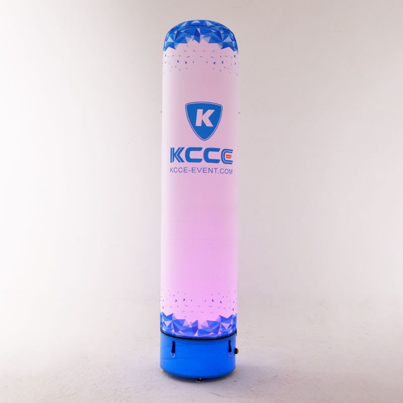 Inflatable tube with LED light